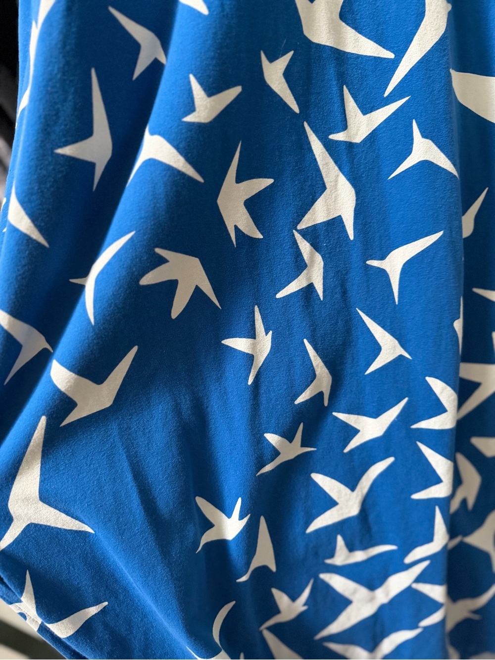 Free People Hot Shot Twisted Back Printed Maxi in Flying High Blue - L - Picture 7 of 7